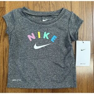 Nike Baby Girl Shirt 18 Months Gray Colorful NWT